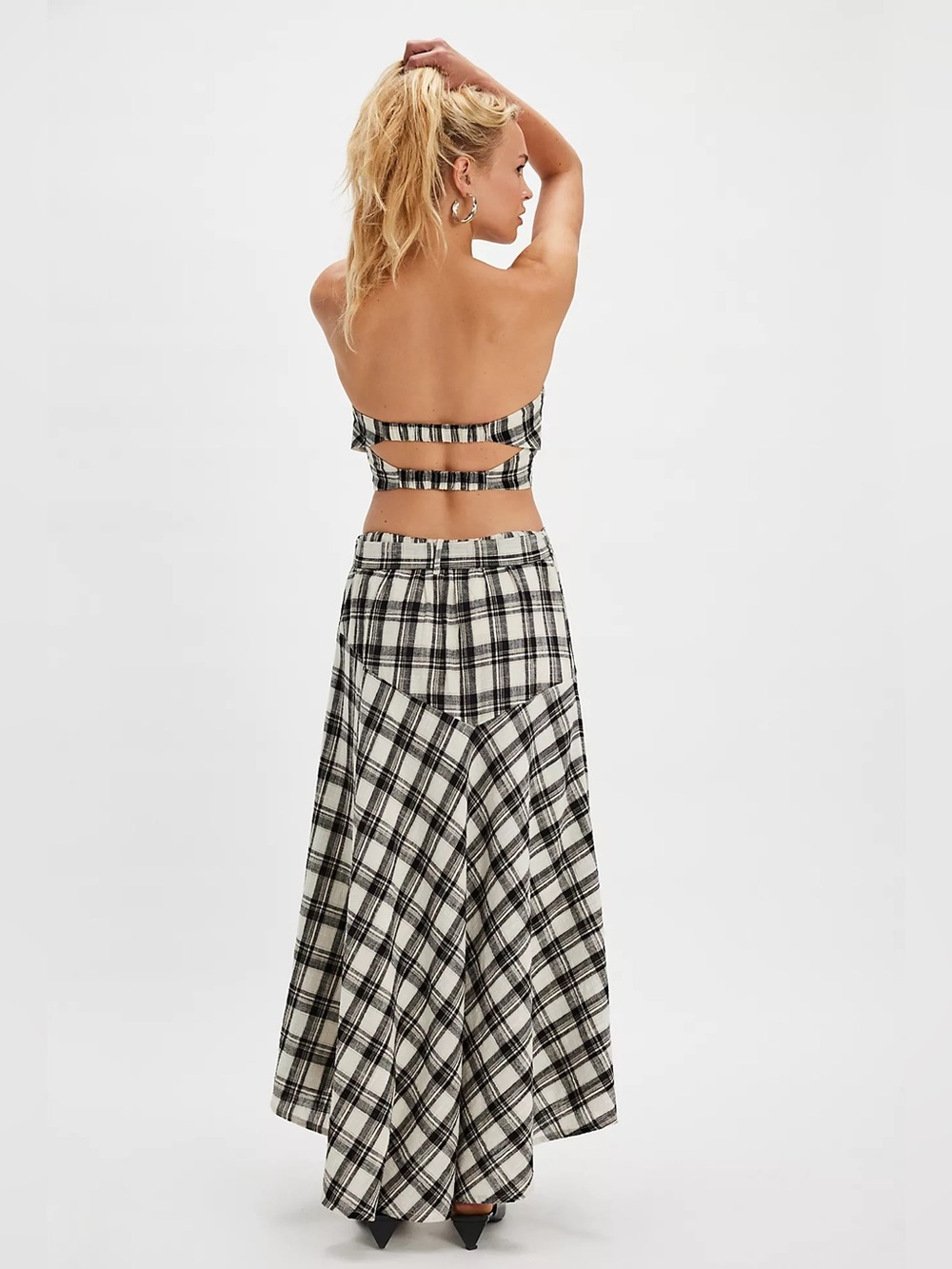 Free People After You Set Plaid Maxi Skirt | S - Picture 3 of 10